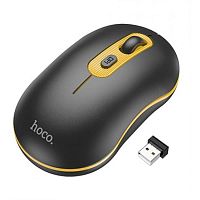 Мышь беспроводная Hoco GM21 2.4G 1000/1200/1600 dpi черно-желтая