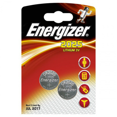 Батарейка Energizer литиевая CR2025-2BL Батарейка Energizer литиевая CR2025-2BL