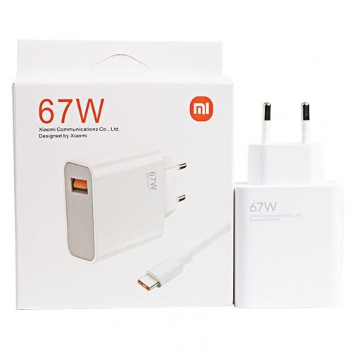 Сетевое зарядное устройство + кабель Type-C USB Xiaomi Mi 67W Suit Charger белое MDY-12-ES фото 2 Сетевое зарядное устройство + кабель Type-C USB Xiaomi Mi 67W Suit Charger белое MDY-12-ES фото 2