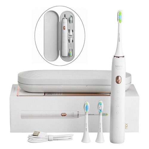 Электрическая зубная щетка ми сяоми ксиоми Sonic Electric Toothbrush X3U (2 насадки+щеточка для лица) белая фото 2 Электрическая зубная щетка ми сяоми ксиоми Sonic Electric Toothbrush X3U (2 насадки+щеточка для лица) белая фото 2