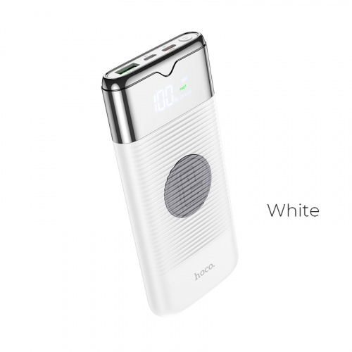Внешний аккумулятор повербанк Power bank HOCO J63 10000mAh PD 20W + QC3.0 с беспроводной зарядкой белый