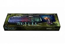 Набор проводной игровой Qumo Spirit Of Wisdom K09/M22 клавиатура+мышь+коврик, подсветка