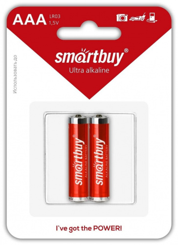 Батарейка Smartbuy алкалиновая LR03/2SB (SBBA-3A02SB)