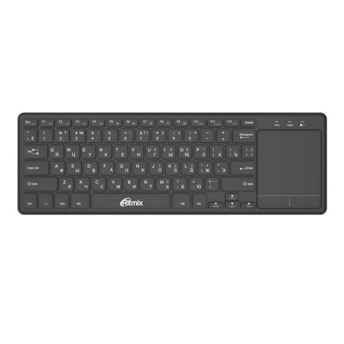 Клавиатура беспроводная Ritmix RKB-350BTH с тачпадом черная