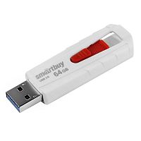 Флеш-накопитель Smartbuy Iron USB 3.0 бело-красный 64Gb