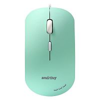 Мышь проводная Smartbuy 288-LG беззвучная с подсветкой зеленая (SBM-288-LG)