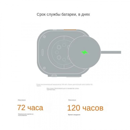 Смарт-часы Wearfit Pro HW8 Ultra Max 49mm серый металл с светлым ремешком фото 3 Смарт-часы Wearfit Pro HW8 Ultra Max 49mm серый металл с светлым ремешком фото 3