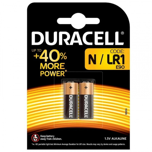 Батарейка Duracell щелочная N/LR1-2BL 1.5v Батарейка Duracell щелочная N/LR1-2BL 1.5v