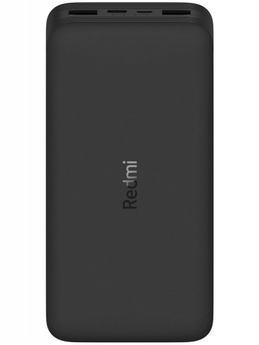 Внешний аккумулятор повербанк XIAOMI Redmi Power Bank 20000mAh 18W с функцией быстрой зарядки черный RU фото 3 Внешний аккумулятор повербанк XIAOMI Redmi Power Bank 20000mAh 18W с функцией быстрой зарядки черный RU фото 3