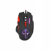 Мышь проводная игровая Qumo Juggernaut M84 8 кнопок,подсветка 1200/1600/2400/6400 dpi 