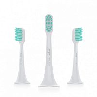 Сменные насадки для зубной щетки Xiaomi Mijia Sonic Electric Toothbrush T300/T500/T500C белая 3шт синяя щетина