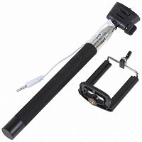 Монопод для селфи MO-04 Era Pro Selfie Stick WT-2005K 30/97 см 7 уровней с проводом черный
