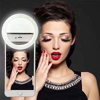 Светодиодное кольцо для селфи Selfie Ring Light RK-14 белое
