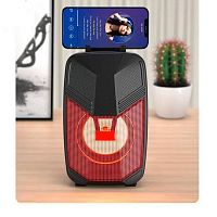 Колонка xomobile F29 BT Блютуз светящаяся черная