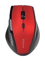 Мышь беспроводная DEFENDER Accura MM-365 красный,6 кнопок,800-1600 dpi