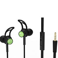 Наушники Ritmix RН-126M black-lignt green