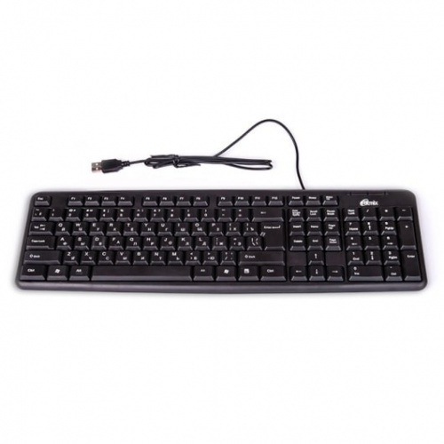 Клавиатура проводная Ritmix RKB-103 USB черная