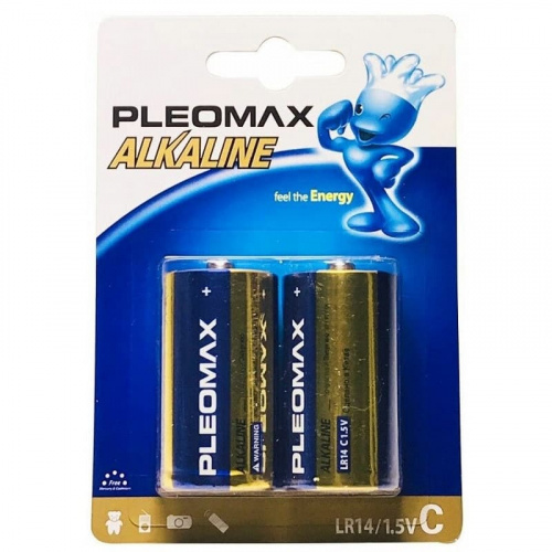 Батарейка Pleomax алкалиновая LR14-2BL Батарейка Pleomax алкалиновая LR14-2BL