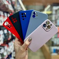 Чехол накладка для Realme C21Y/C25Y силикон тонкий матовый сиреневая