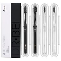 Зубная щетка ми сяоми ксиоми DR.BEI Toothbrush Bamboo Version Soft с контейнером белая