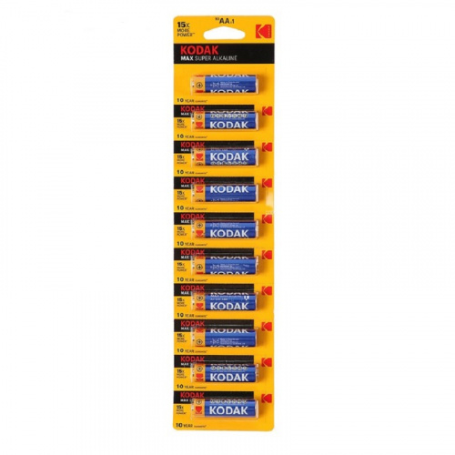 Батарейка Kodak алкалиновая LR6-10BL Max Super Alkaline фото 3 Батарейка Kodak алкалиновая LR6-10BL Max Super Alkaline фото 3