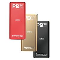 Внешний аккумулятор повербанк Power bank Moxom MI-11 10000mAh QC3.0 золото