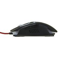 Мышь проводная Qumo Axe M07 6 кнопок,подсветка 7 цветов