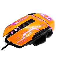 Мышь проводная игровая Ritmix ROM-363 Gaming оранжевая