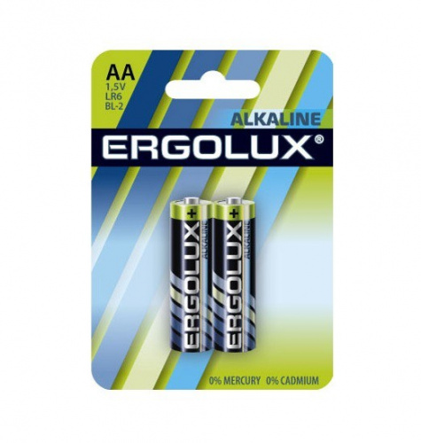 Батарейка ERGOLUX алкалиновая LR6 BL-2 Батарейка ERGOLUX алкалиновая LR6 BL-2