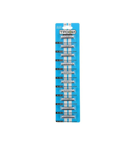Батарейка Трофи алкалиновая LR03-10BL Energy Power