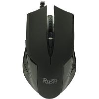 Мышь проводная Smartbuy RUSH черная+коврик  (SBM-726G-K)