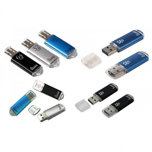 Флеш-накопитель Smartbuy V-Cut серебро 4Gb