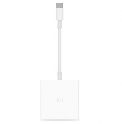 Адаптер переходник Xiaomi Type-C на HDMI ZJQ01TM белый фото 2