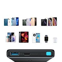 Внешний аккумулятор повербанк Power bank Joyroom JR-W010 10000mAh PD 22.5W с беспроводной зарядкой черный