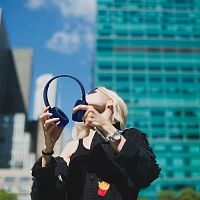 Наушники проводные накладные JBL T500BLU синие