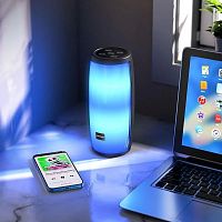 Колонка Borofone BR20 Sound Wave LED BT Блютуз 2400mAh темно-синяя