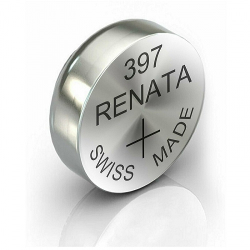 Батарейка Renata R397 SR726 серебряно-цинковая часовая Батарейка Renata R397 SR726 серебряно-цинковая часовая