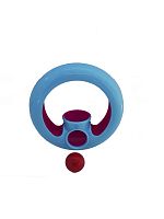Антистресс бегущий мяч в кольце спиннер с вращающимся шариком Skill Fidget розовый