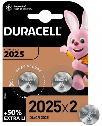 Батарейка Duracell литиевая CR2025-2BL Батарейка Duracell литиевая CR2025-2BL