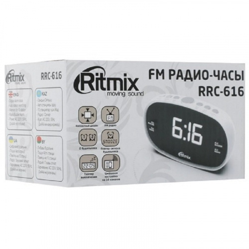 Радиобудильник Ritmix RCC-616 черный фото 8 Радиобудильник Ritmix RCC-616 черный фото 8