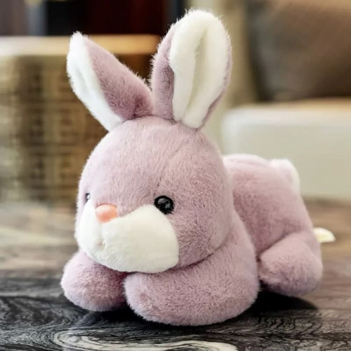Мягкая игрушка заяц фиолетовый Мягкая игрушка заяц фиолетовый