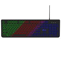 Клавиатура проводная Ritmix RKB-215BL подсветка, черная