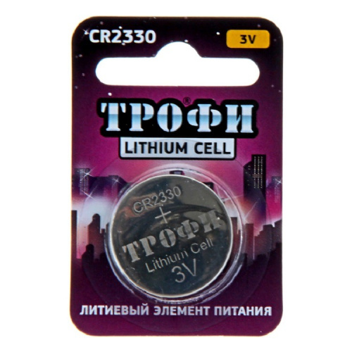 Батарейка Трофи литиевая CR2330-1BL
