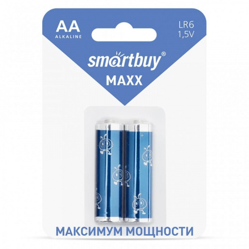 Батарейка Smartbuy алкалиновая LR6/2B MAXX (SBBM-2A02B) фото 2 Батарейка Smartbuy алкалиновая LR6/2B MAXX (SBBM-2A02B) фото 2