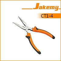 Кусачки, плоскогубцы с острым носом (длинногубцы) Jakemy JM-CT1-4 