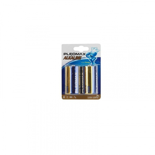 Батарейка Pleomax алкалиновая LR20-2BL