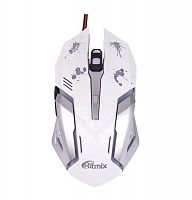 Мышь проводная игровая Ritmix ROM-360 Gaming белая