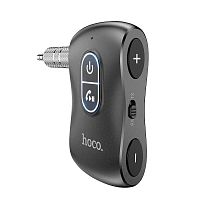 Блютуз aux FM трансмиттер bluetooth адаптер ресивер Hoco E73 Pro черный