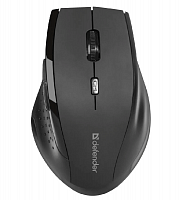 Мышь беспроводная DEFENDER Accura MM-365 черный,6 кнопок,800-1600 dpi