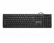 Клавиатура проводная DEFENDER OfficeMate SM-820 RU полноразмерная черная